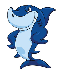 鲨鱼搞笑卡通插图︰ 卡通搞笑河豚鱼卡通搞笑鱼,海上生活卡通搞笑鲸鱼