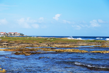 在墨西哥海湾的海景