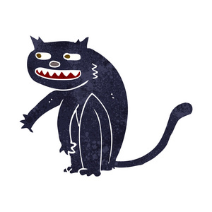 卡通黑猫