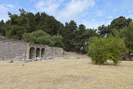 在希腊科斯岛岛古代 asclepio