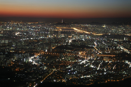 首尔美丽夜景