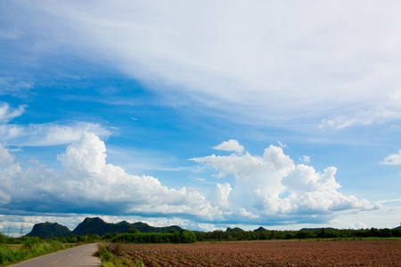 美丽的风景，与漂亮的天空