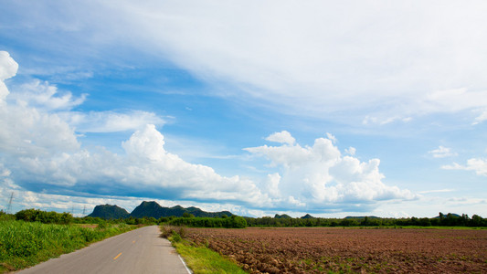 美丽的风景，与漂亮的天空