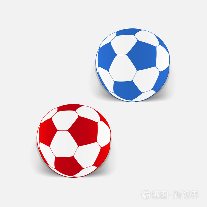 足球球贴纸
