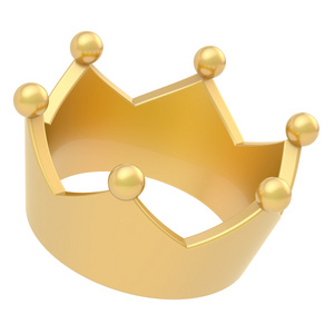 金色的王冠孤立照片
