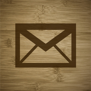 邮件。信封。平现代 web 按钮和空间为您的文字