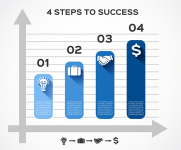 现代的矢量信息图形的商务项目