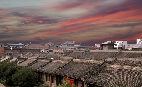 中国陕西省西安仙西安 城市景观
