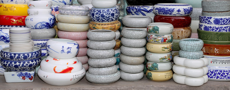 传统中国的陶瓷餐具，在中国的市场