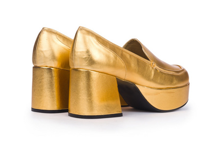 金色女人鞋