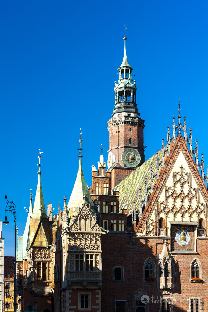 在主要市场广场波兰语西里西亚波兰大会堂