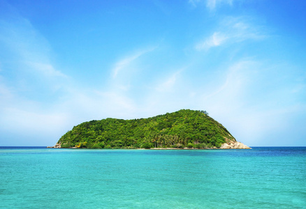 地处热带的海滩山水风景