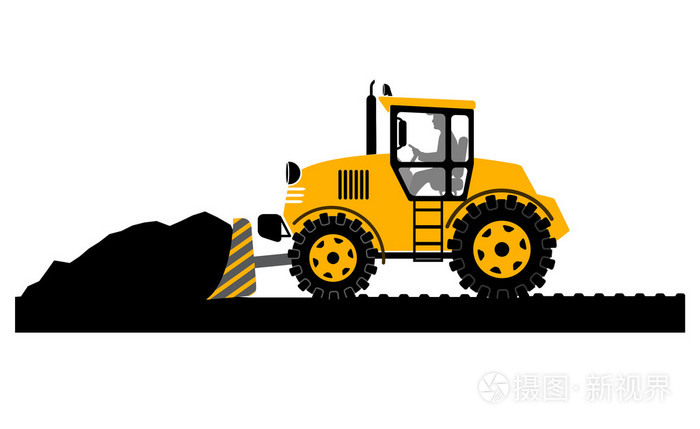 推土机工作