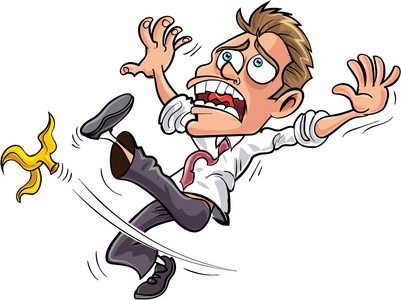 滑倒的危险图片