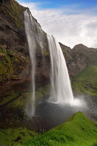 seljalandsfoss。冰岛南部的美丽瀑布