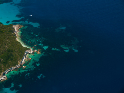 在希腊科孚岛的 lipiades 的鸟瞰图