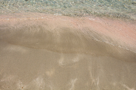 被海水冲走的湿沙背景