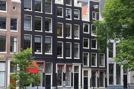 在阿姆斯特丹的狭窄房子