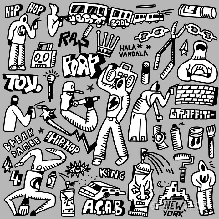 说唱乐嘻哈涂鸦涂鸦集