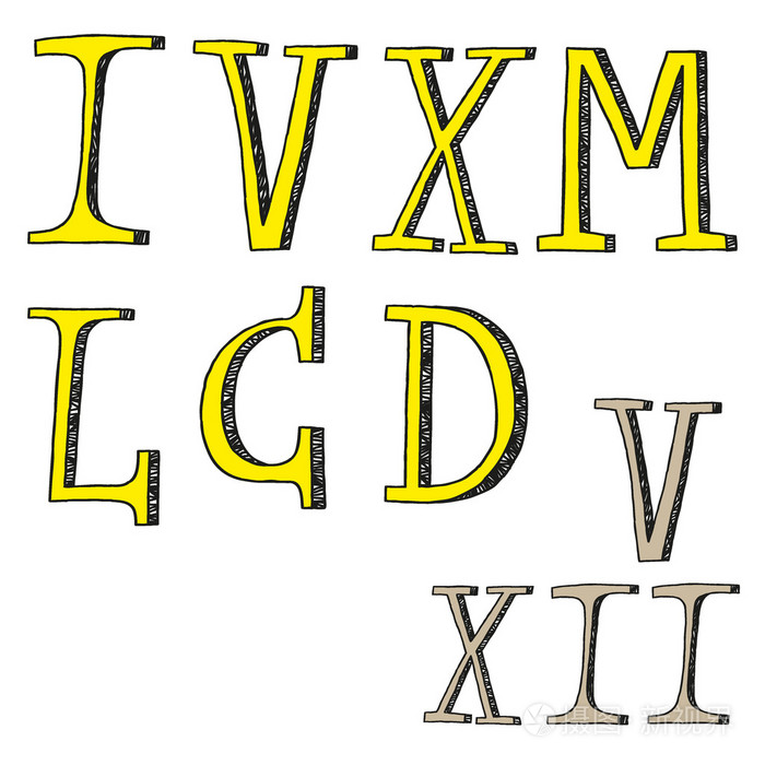 罗马数字涂鸦