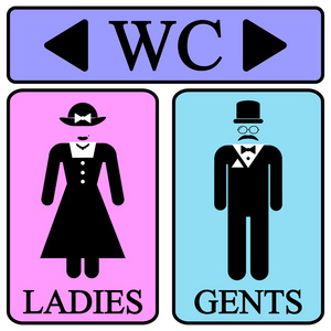 男 女厕所标志图标照片