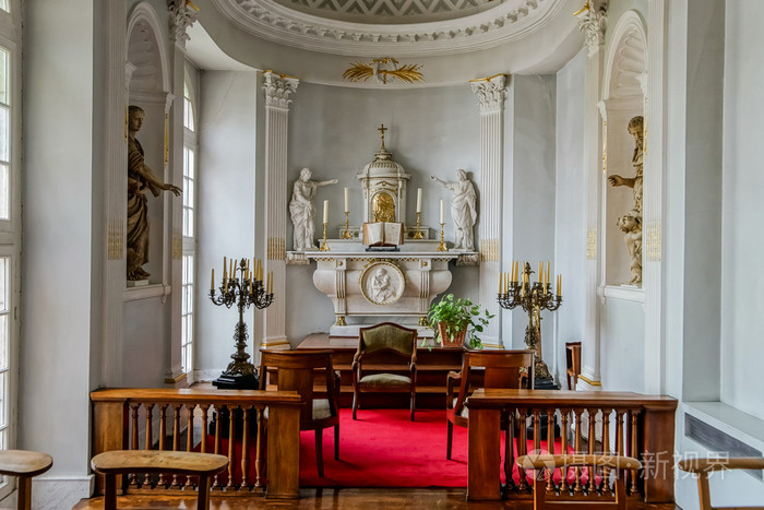 古老的中世纪城堡内部