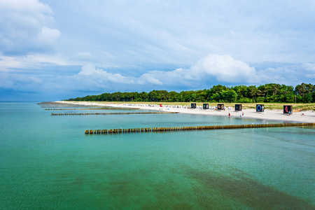 在 zingst 的海滩