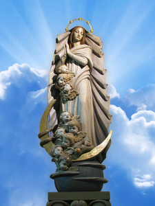 圣母玛利亚圣心像图片