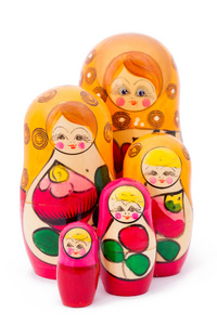 老婆婆或 matryoshkas 的娃娃