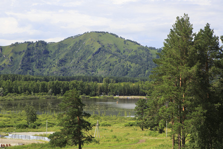 湖manzherok阿尔泰山