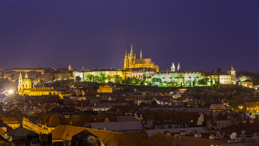视图的布拉格城堡 普拉日斯基城堡捷克共和国