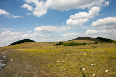 从一座小山上看风景