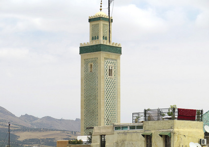 在摩洛哥的尖塔