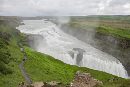 gullfoss 瀑布冰岛