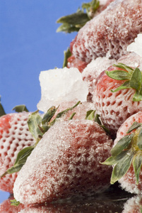 速冻的草莓