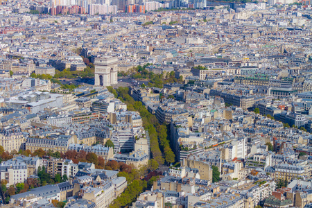 全景视图自游巴黎铁塔