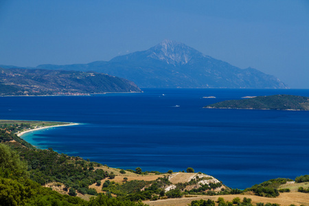 athon 岛和希腊海滩