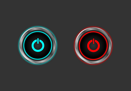 启动和停止按钮图片