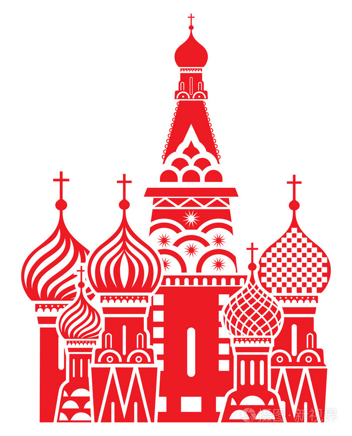 莫斯科的标志圣瓦西里大教堂俄罗斯