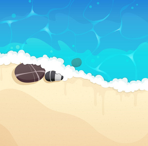 沙质海岸与卵石