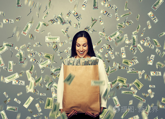 成功的商人用钱