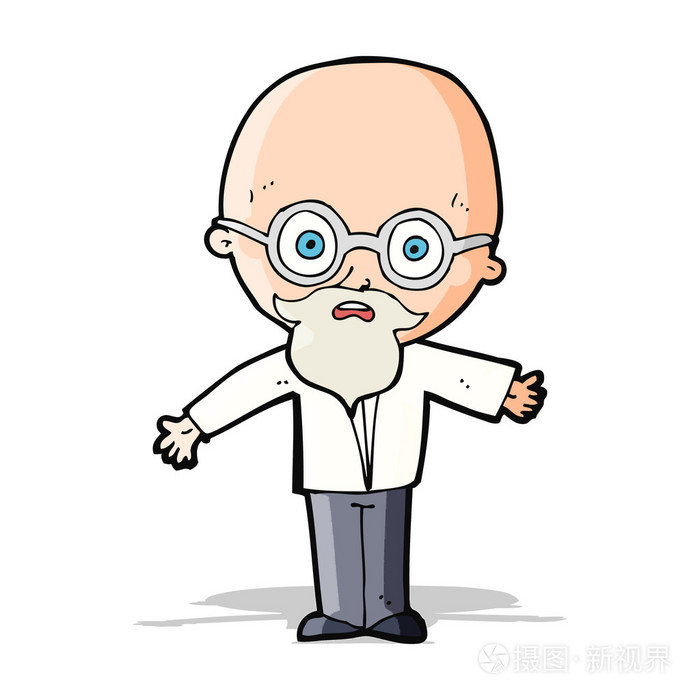 卡通天才科学家