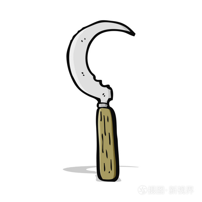 卡通镰刀插画-正版商用图片1g4hdf-摄图新视界