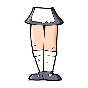 卡通女性双腿照片