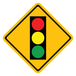 警告交通标志路口
