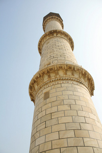 泰姬  玛哈尔陵尖塔印度阿格拉