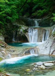 西泽谷在山梨县，日本