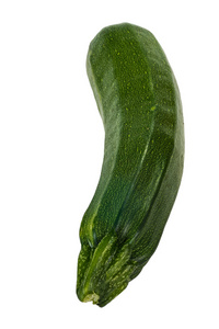 zucchine 南瓜上白色孤立