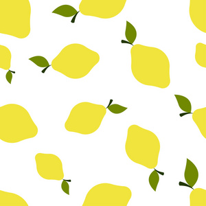 图案轮廓柠檬