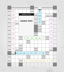 swot 分析填字游戏